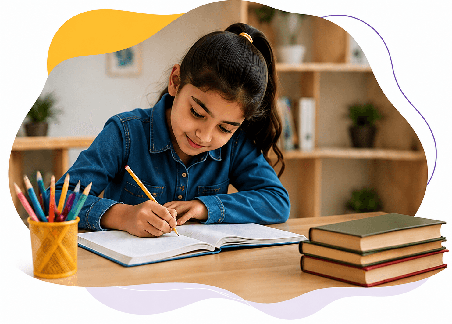Student studying